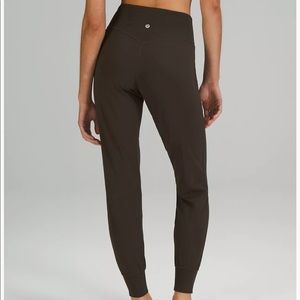 Black lululemon Align high rise joggers